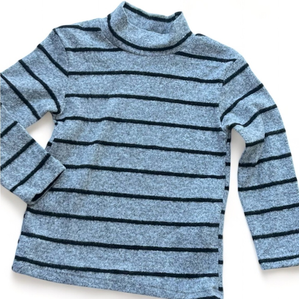 Zara Baby Striped Soft Fuzzy Top NWT